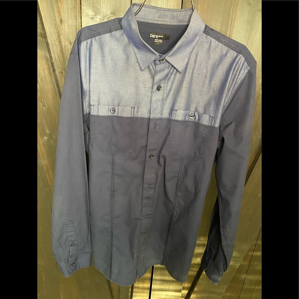 Bar III 3 Slim Fit Stretch Two Tone